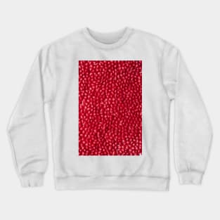 Red Cinnamon Heart Candy Print Crewneck Sweatshirt